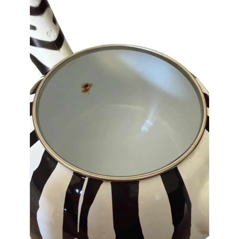 Supreme ZEBRA Whistling Enamel Tea Kettle 2.3q VTG Inspired Animal Print Unique